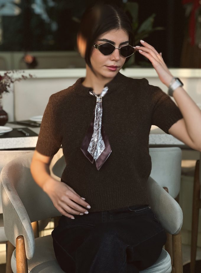 بافت یقه اسکارف