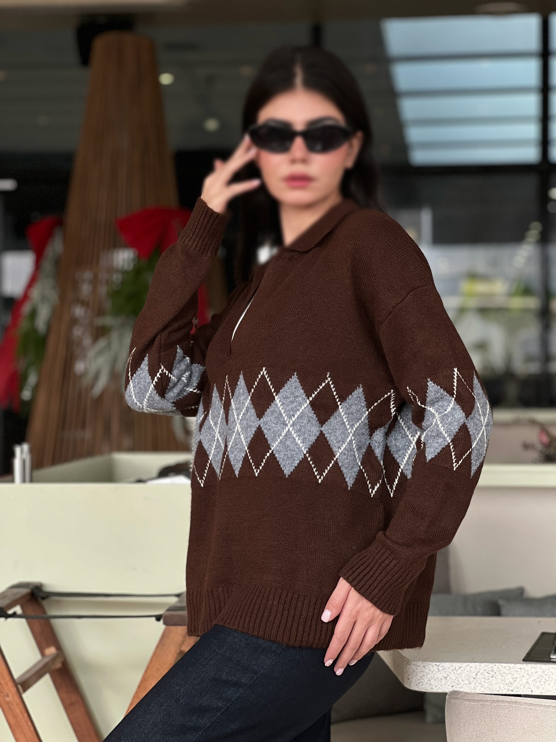 بافت اسکاچی یقه هفت