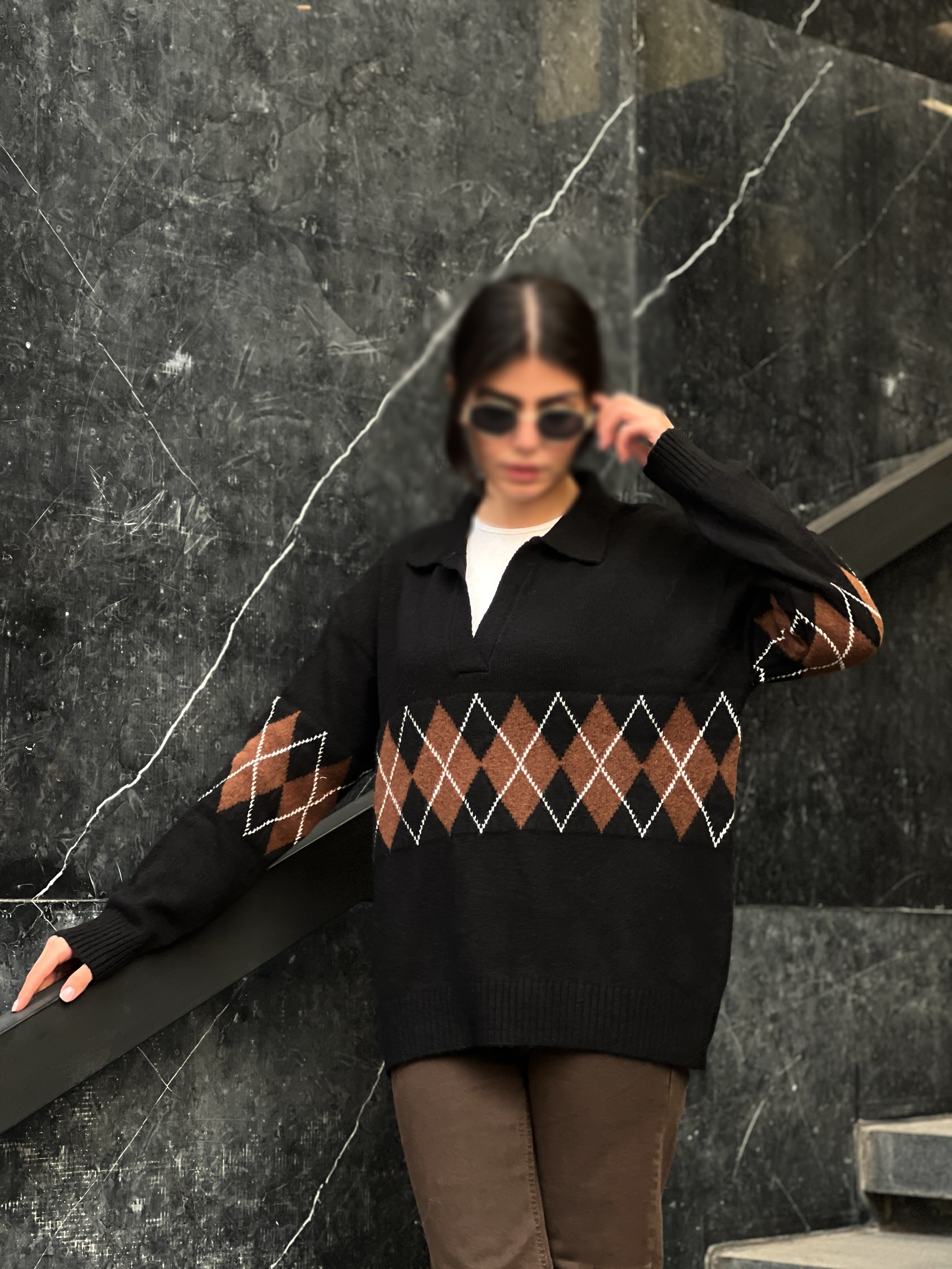 بافت اسکاچی یقه هفت - Image 2